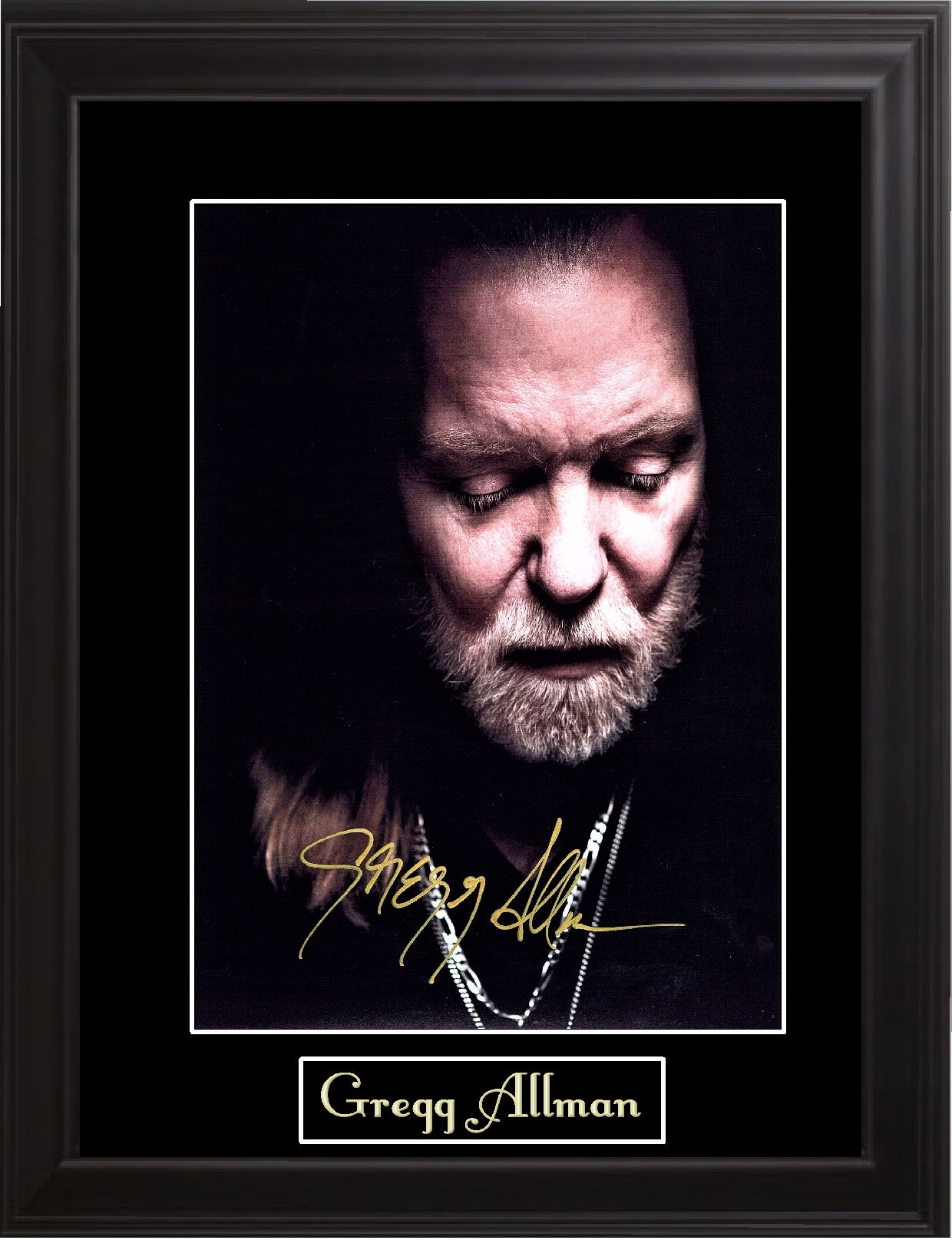 Greg Allman Autographed LP - Zion Graphic Collectibles