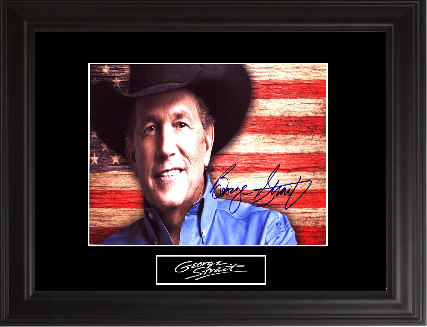 George Strait Autographed Photo - Zion Graphic Collectibles