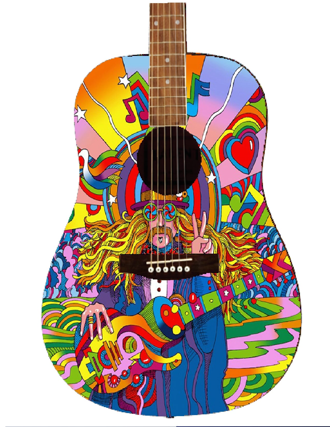 Custom Guitar - Zion Graphic Collectibles