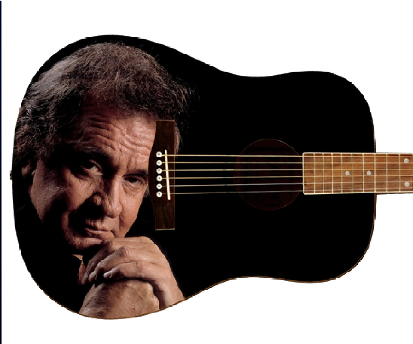 Johnny Cash Custom Guitar - Zion Graphic Collectibles