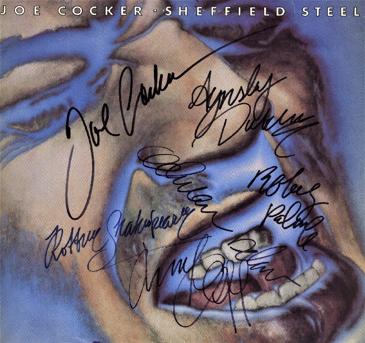 Joe Cocker Autographed LP - Zion Graphic Collectibles