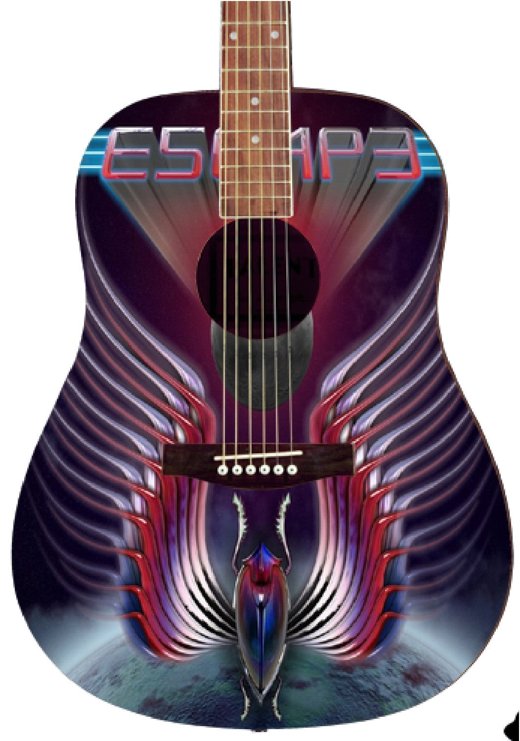 Journey Custom Guitar - Zion Graphic Collectibles