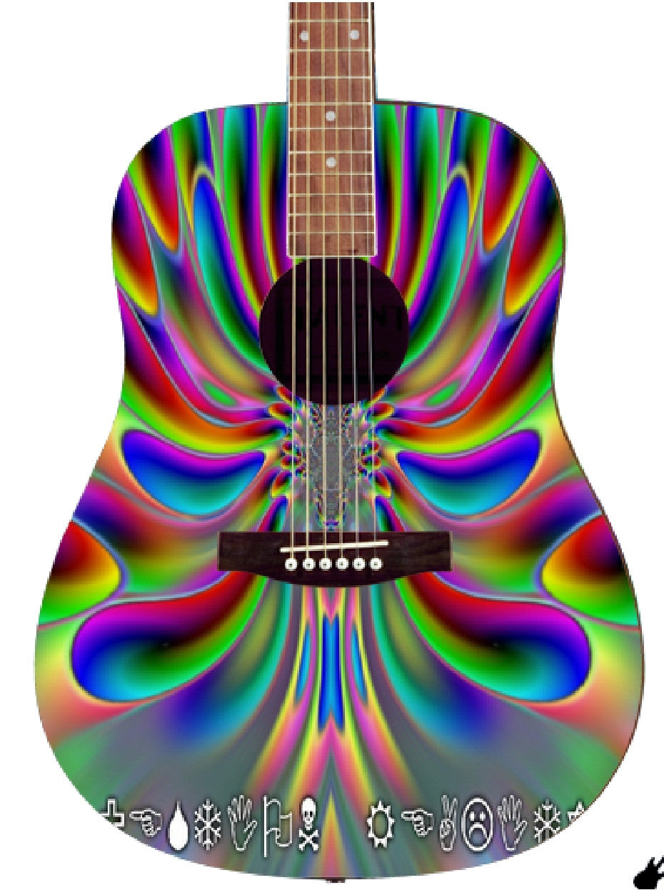 Jimi Hendrix Custom Guitar - Zion Graphic Collectibles