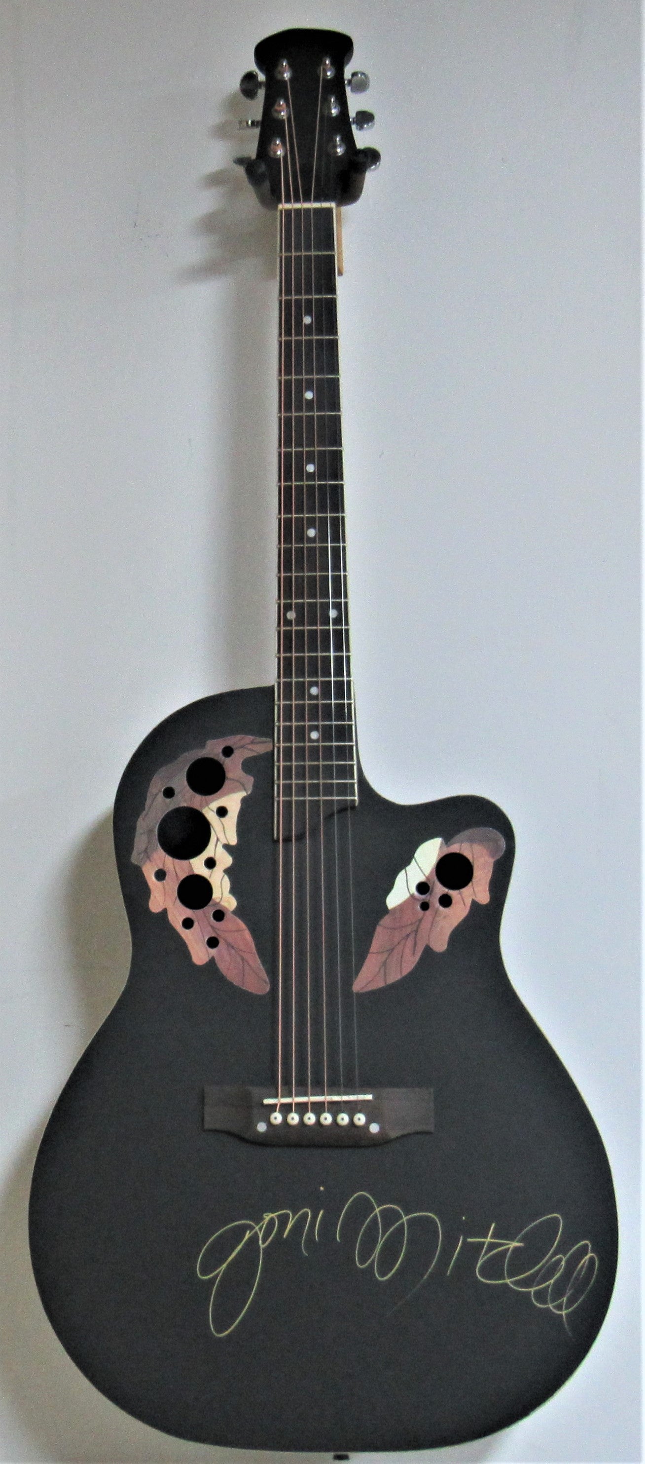 Joni Mitchell Autographed Guitar - Zion Graphic Collectibles