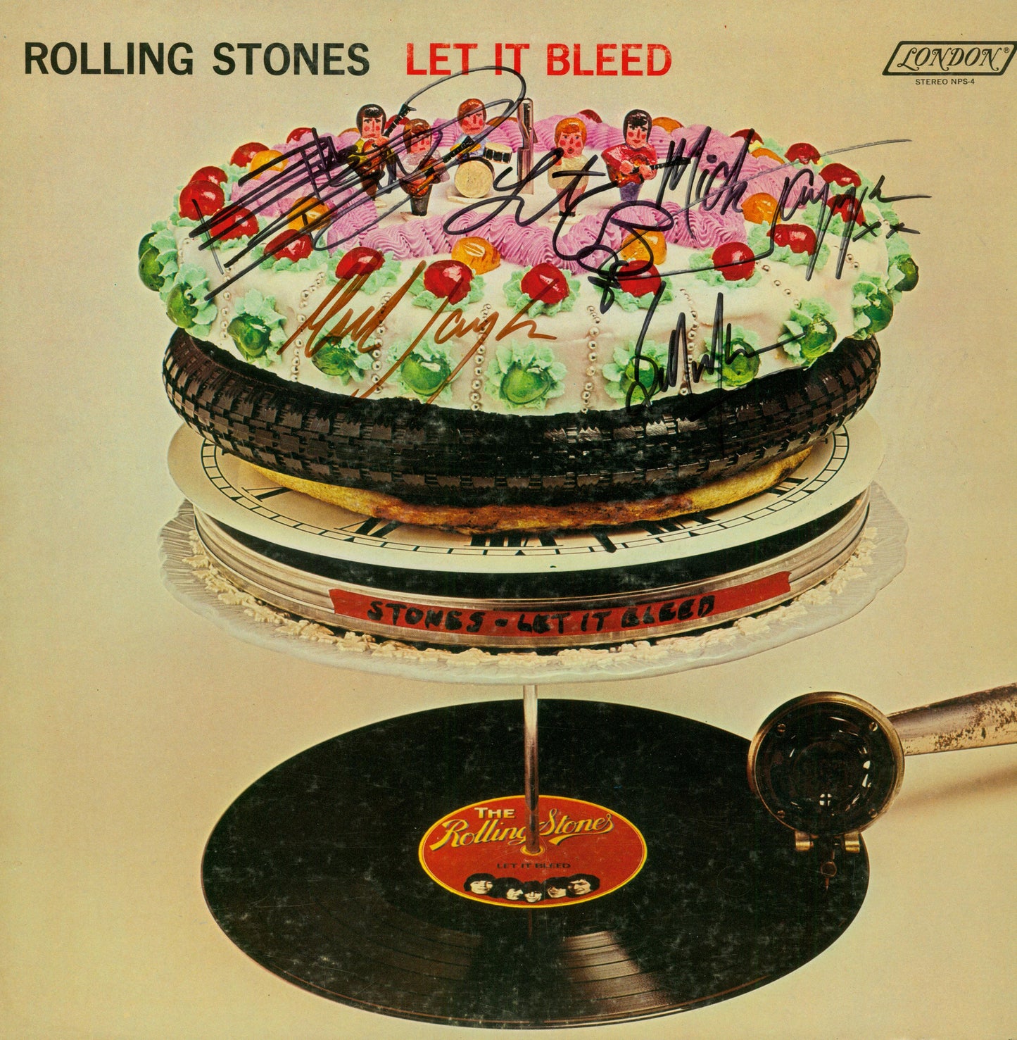 Rolling Stones Autographed Let It Bleed LP - Zion Graphic Collectibles