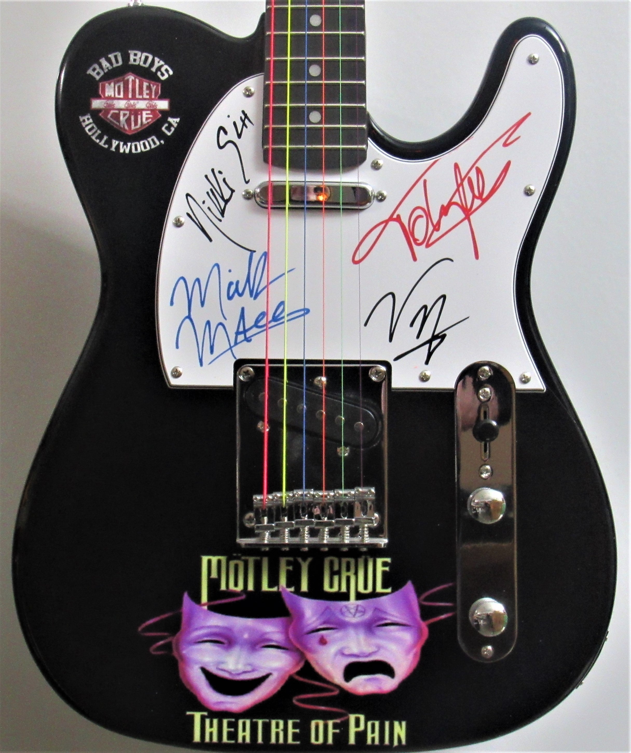 Motley Crue Autographed Guitar | Zion Graphic Collectibles