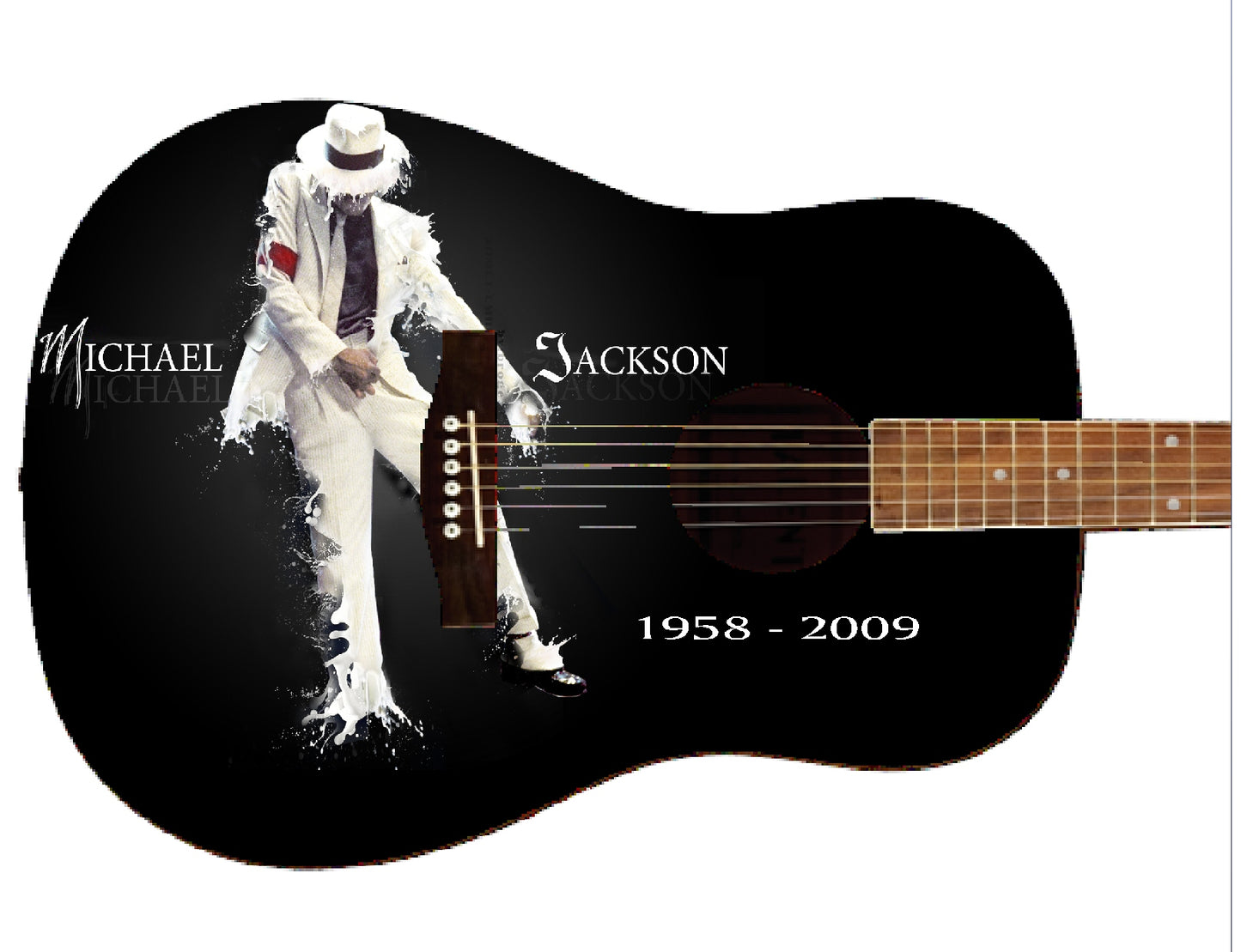 Michael Jackson Custom Guitar - Zion Graphic Collectibles