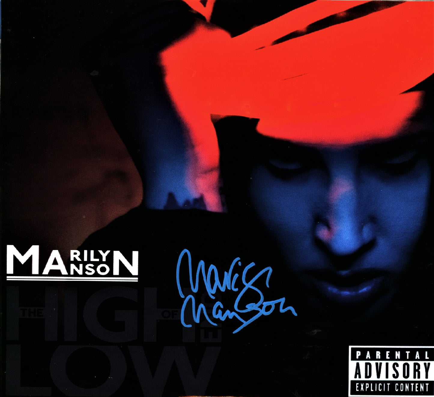 Marilyn Manson Autographed lp - Zion Graphic Collectibles