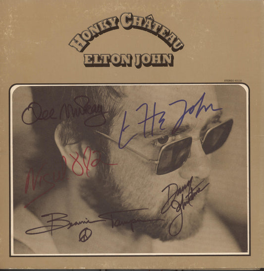 Elton John Autographed lp - Zion Graphic Collectibles