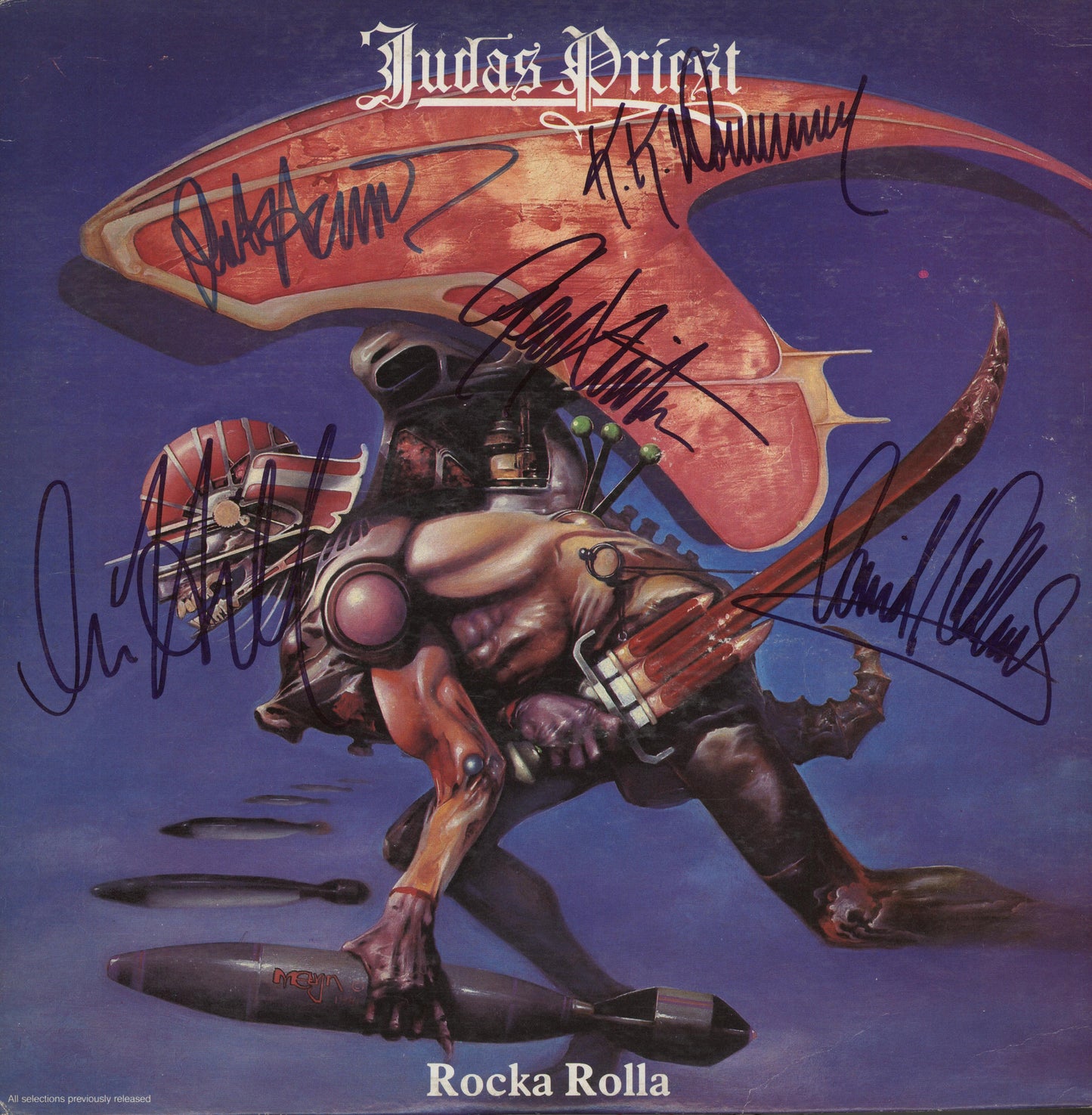 Judas Priest Autographed lp - Zion Graphic Collectibles