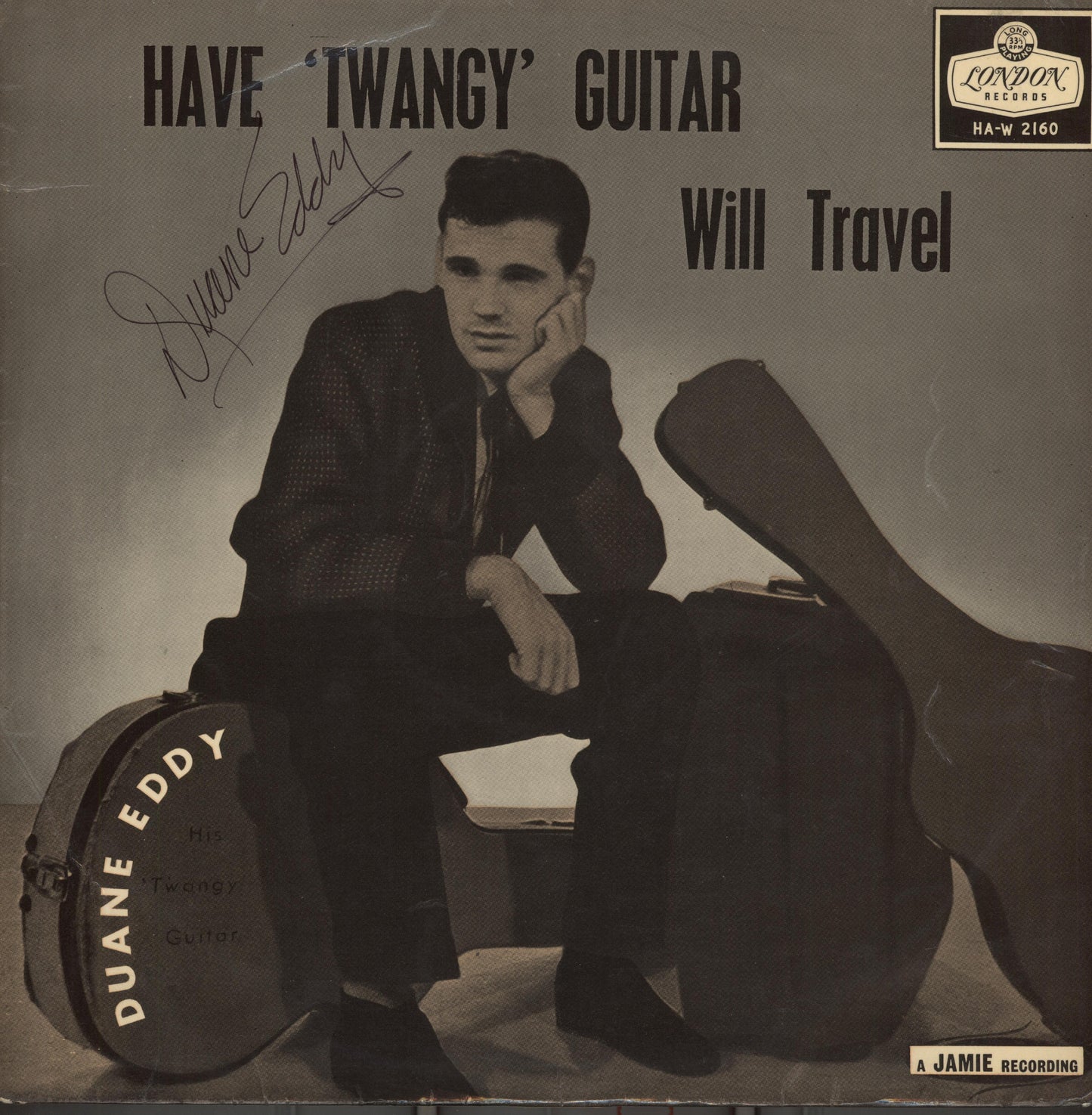 Duane Eddy Autographed lp - Zion Graphic Collectibles