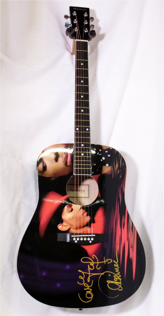 Prince Autographed Guitar - Zion Graphic Collectibles