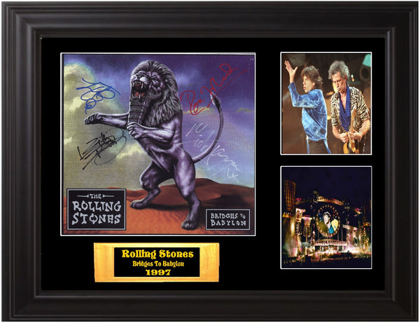 Rolling Stones Autographed LP | Bridges to Babylon | Zion Graphic
