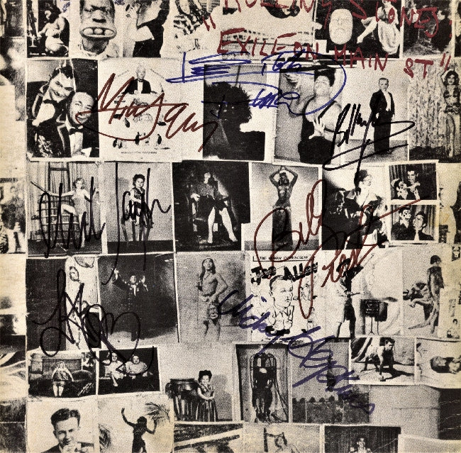 Rolling Stones Autographed Exile On Main St. LP - Zion Graphic Collectibles