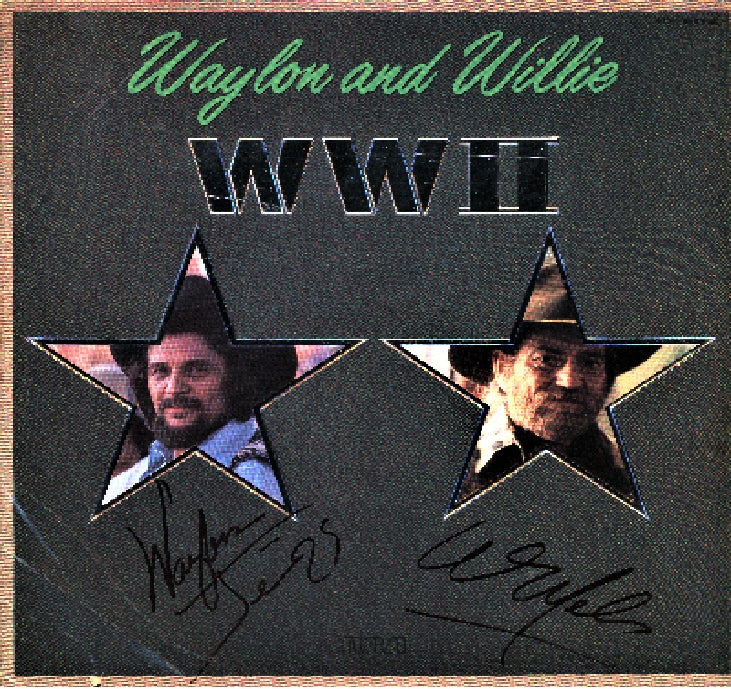 Willie Nelson, Waylon Jennings, Autographed LP - Zion Graphic Collectibles