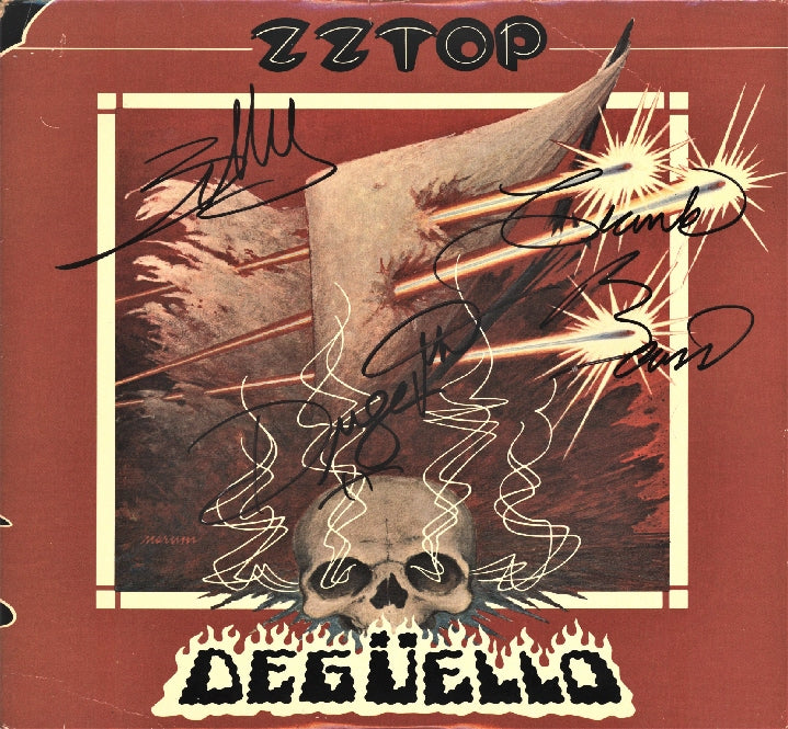 ZZ Top Band Autographed Album - Zion Graphic Collectibles