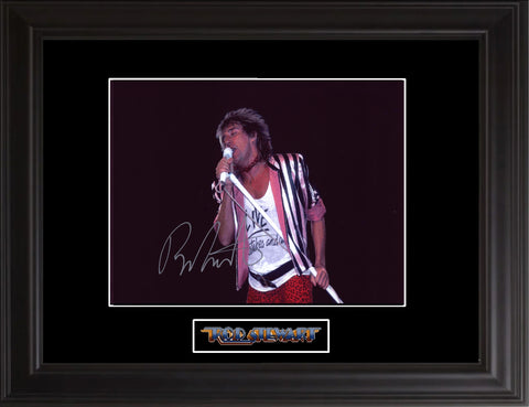 Rod Stewart Autographed Photo | Professionally Framed - Zion Graphic Collectibles