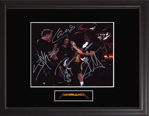 Metallica Autographed Photograph | Professionally Framed - Zion Graphic Collectibles