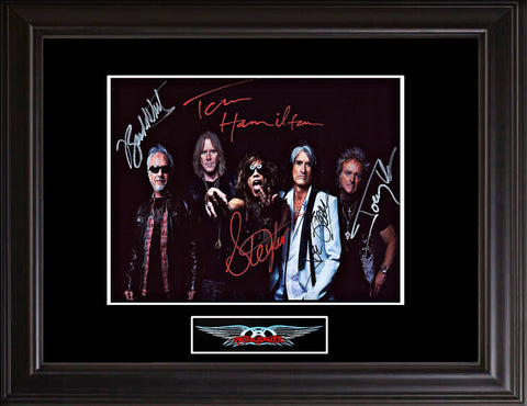 Aerosmith Autographed Photo | Professionally Framed - Zion Graphic Collectibles
