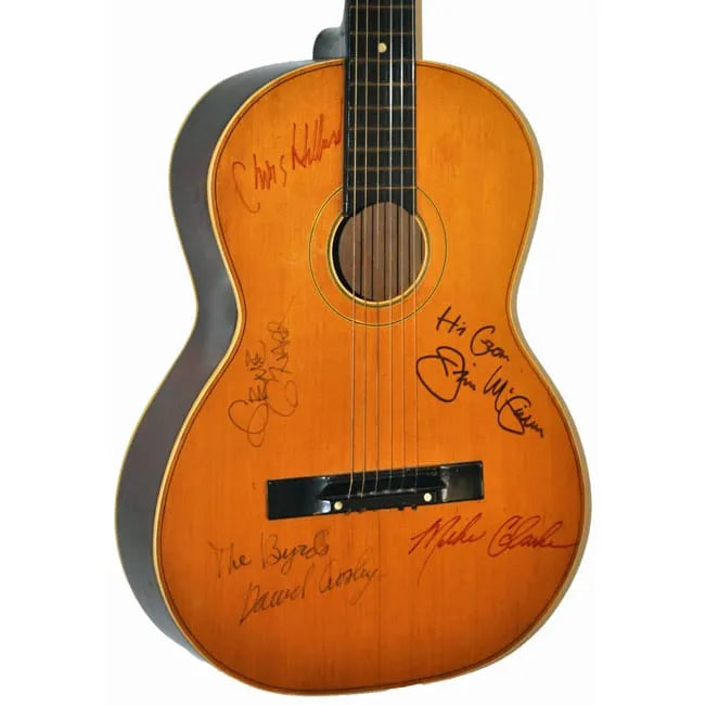 The Byrds Band Signed Vintage Acoustic Guitar