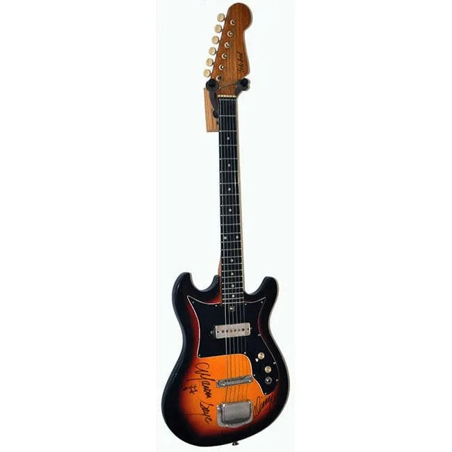 Marvin Gaye & Diana Ross Signed Vintage Guitar