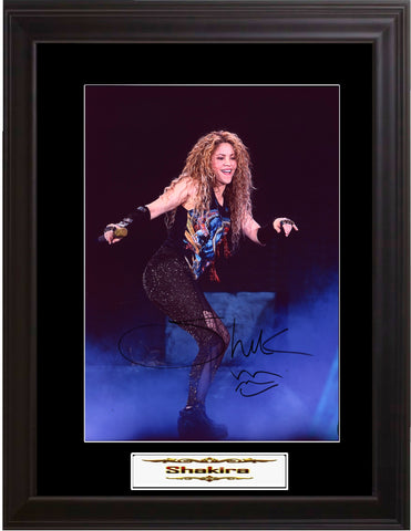 Shakira Autographed Photo | Professionally Framed - Zion Graphic Collectibles