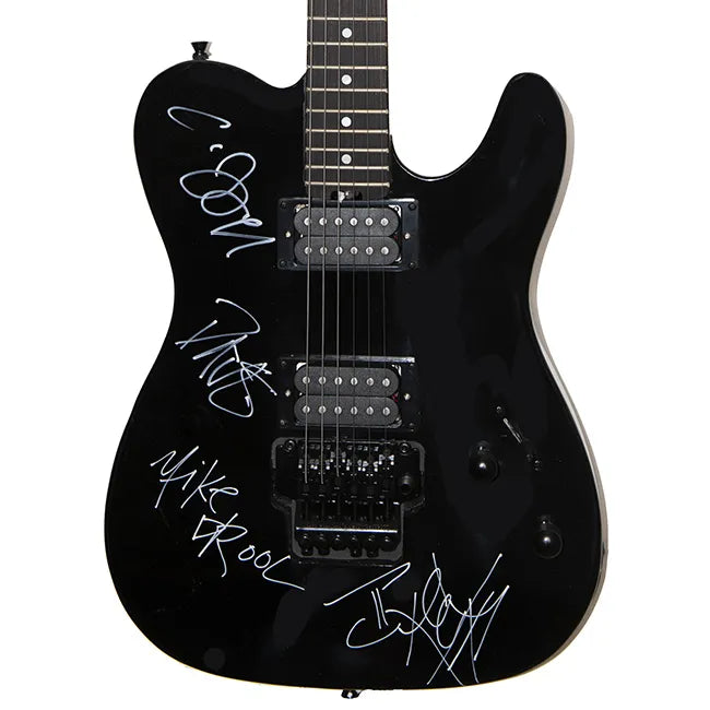Drowning Pool Band Signed Guitar