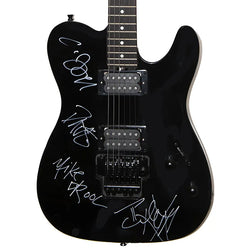 Drowning Pool Band Signed Guitar loading=