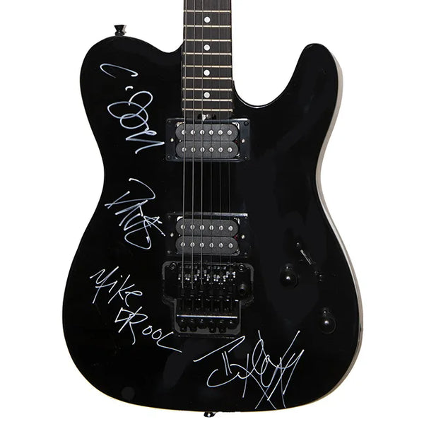 Drowning Pool Band Signed Guitar