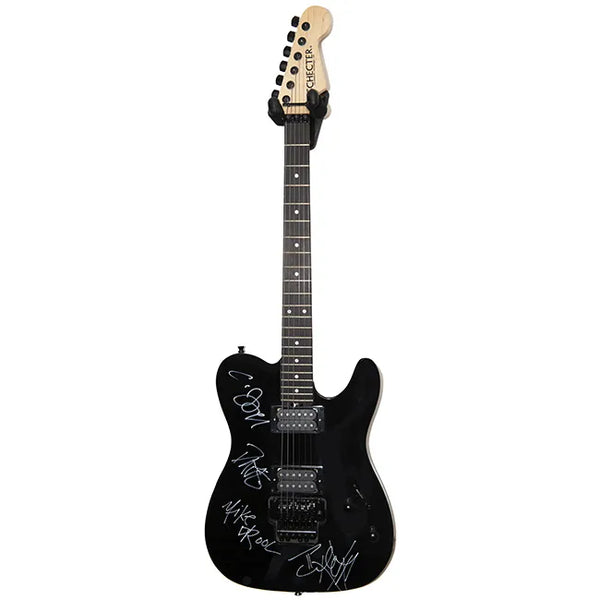 Drowning Pool Band Signed Guitar
