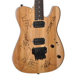 Guns N’ Roses Def Leppard Aerosmith Signed Tour Guitar loading=