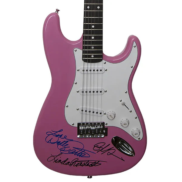 Dolly Parton Linda Ronstadt EmmyLou Harris signed Guitar