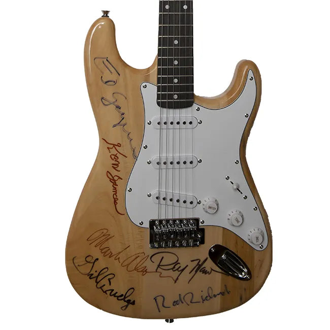 Rare Earth Band Signed  Guitar