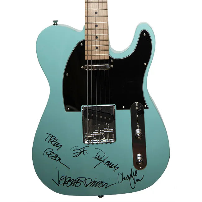 Nine Inch Nails Band Signed Guitar