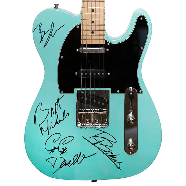 Poison Band Signed Guitar
