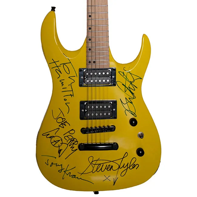 Aerosmith Band Signed Guitar