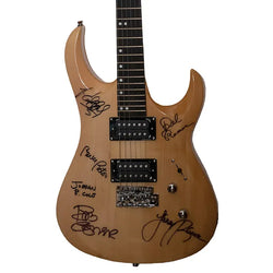 The Association Band Signed Guitar loading=