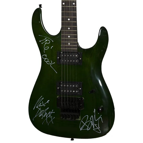 Green Day Autographed Guitar