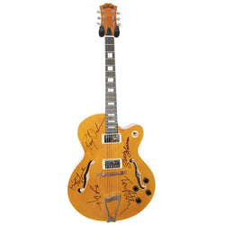 The Traveling Wilburys Band Signed Guild Guitar loading=