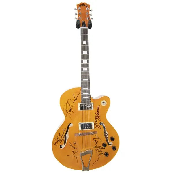 The Traveling Wilburys Band Signed Guild Guitar