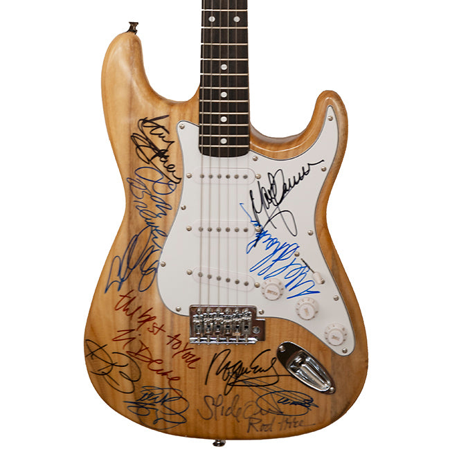 Grand Funk Railroad – Foghat – Blue Oyster Cult Band Tours Signed Guitar