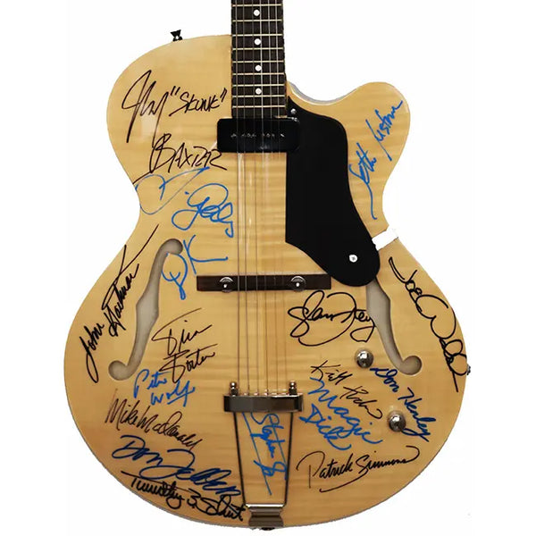 The Eagles – The Doobie Brothers – J. Geils Band Tours Signed Guitar - Zion Graphic Collectibles