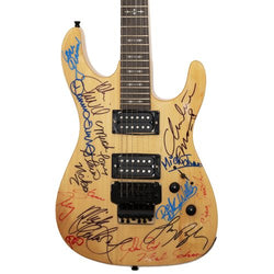 Fleetwood Mac , Journey , & Foreigner Band Autographed Guitar - Zion Graphic Collectibles loading=