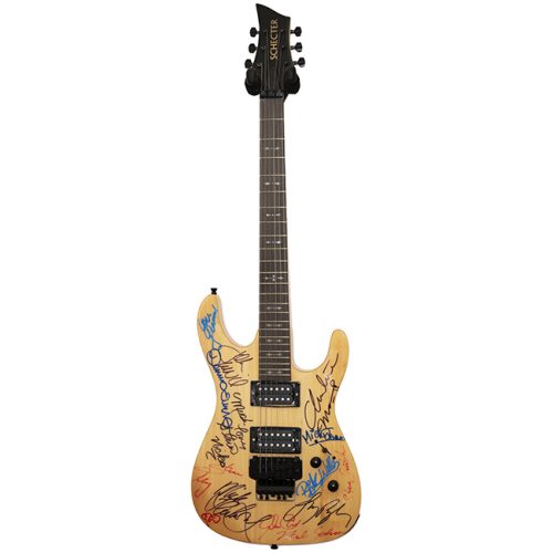Fleetwood Mac , Journey , & Foreigner Band Autographed Guitar - Zion Graphic Collectibles