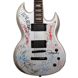 Green Day , Smashing Pumpkins , Nine Inch Nails Band  Signed Guitar - Zion Graphic Collectibles loading=