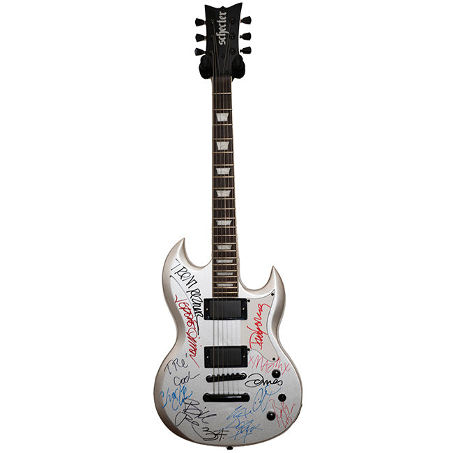 Green Day , Smashing Pumpkins , Nine Inch Nails Band  Signed Guitar - Zion Graphic Collectibles