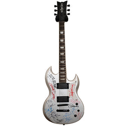 Green Day , Smashing Pumpkins , Nine Inch Nails Band  Signed Guitar - Zion Graphic Collectibles loading=