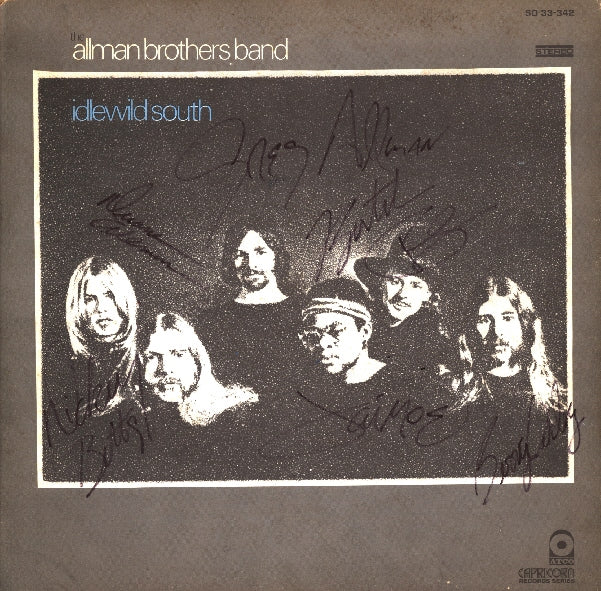 Allman Brothers Band Autographed LP