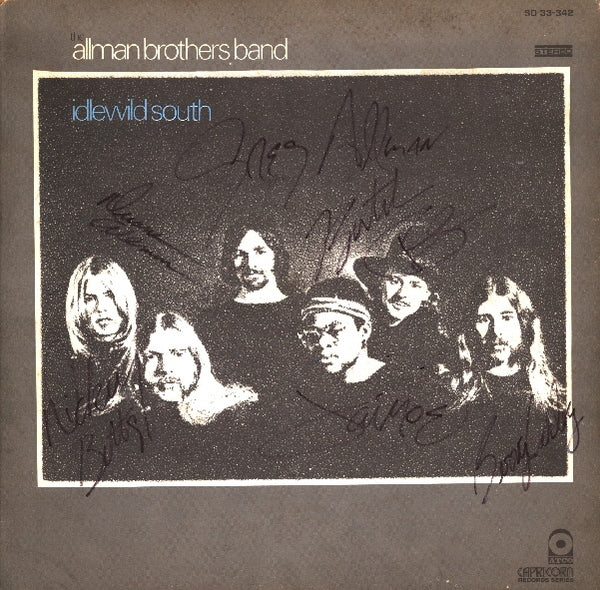 Allman Brothers Band Autographed LP