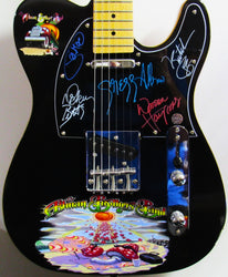Allman Brothers Band Autographed Guitar loading=